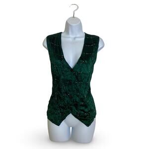 Asapo Green Beaded Vest